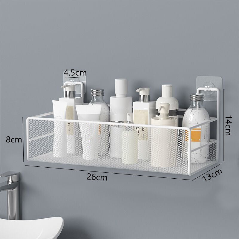Amazing Home Self Adhesive Bathroom Storage Mesh Rack Organizer ...