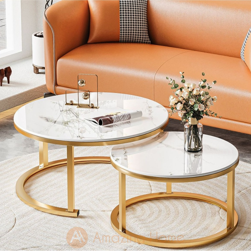 2 piece round nesting coffee table deals