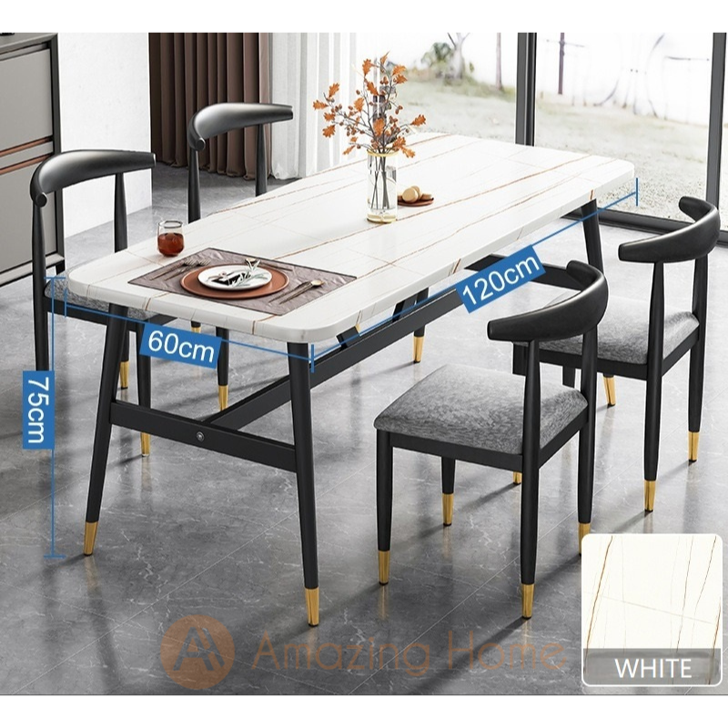 120cm white dining table discount