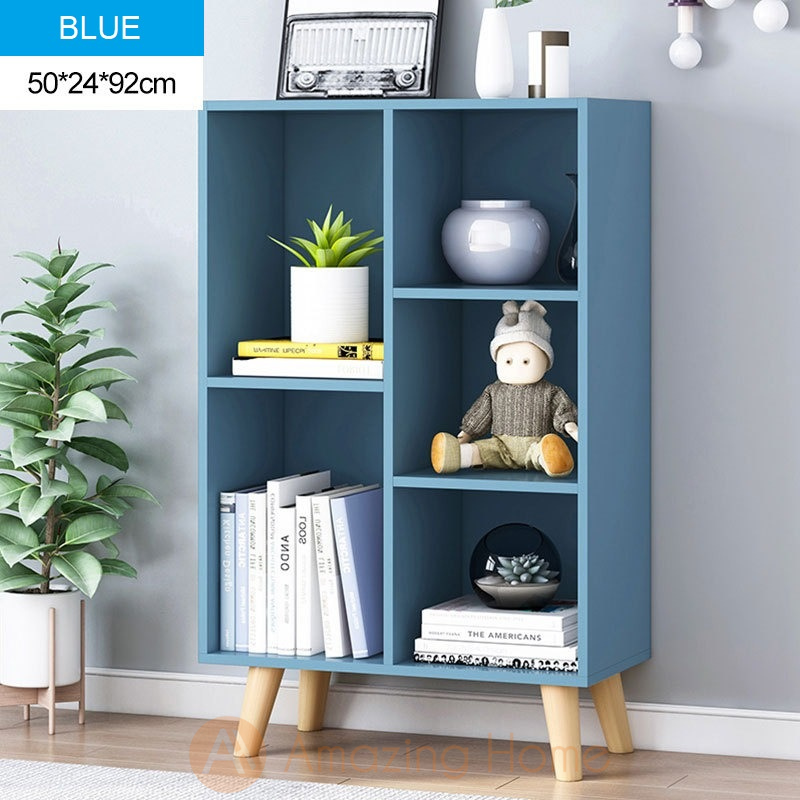 Small blue deals bookshelf