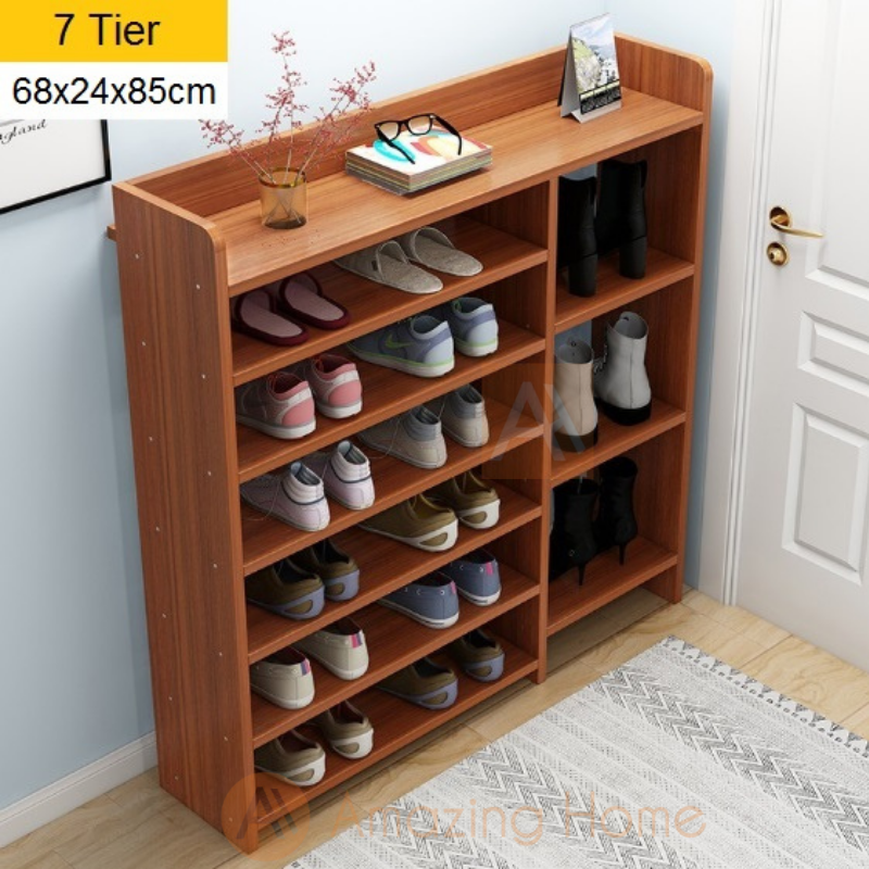Offer Price Hazel 7 Tier Wooden Shoe Rack Medium AmazingHome.my