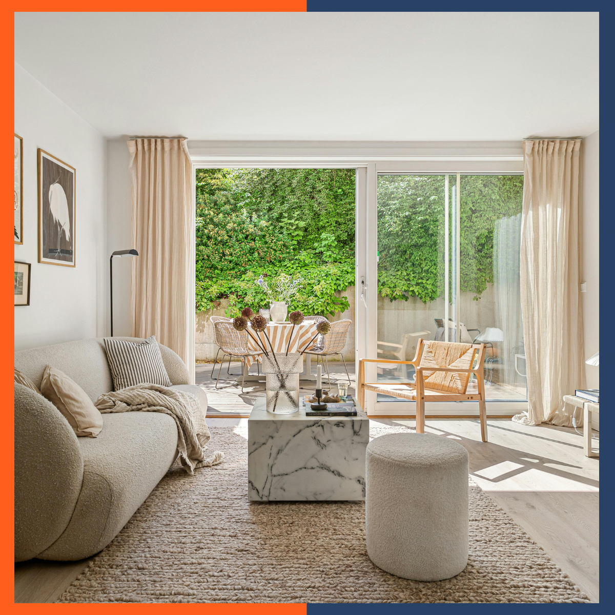 Illustration of Small Space Living Room Furniture