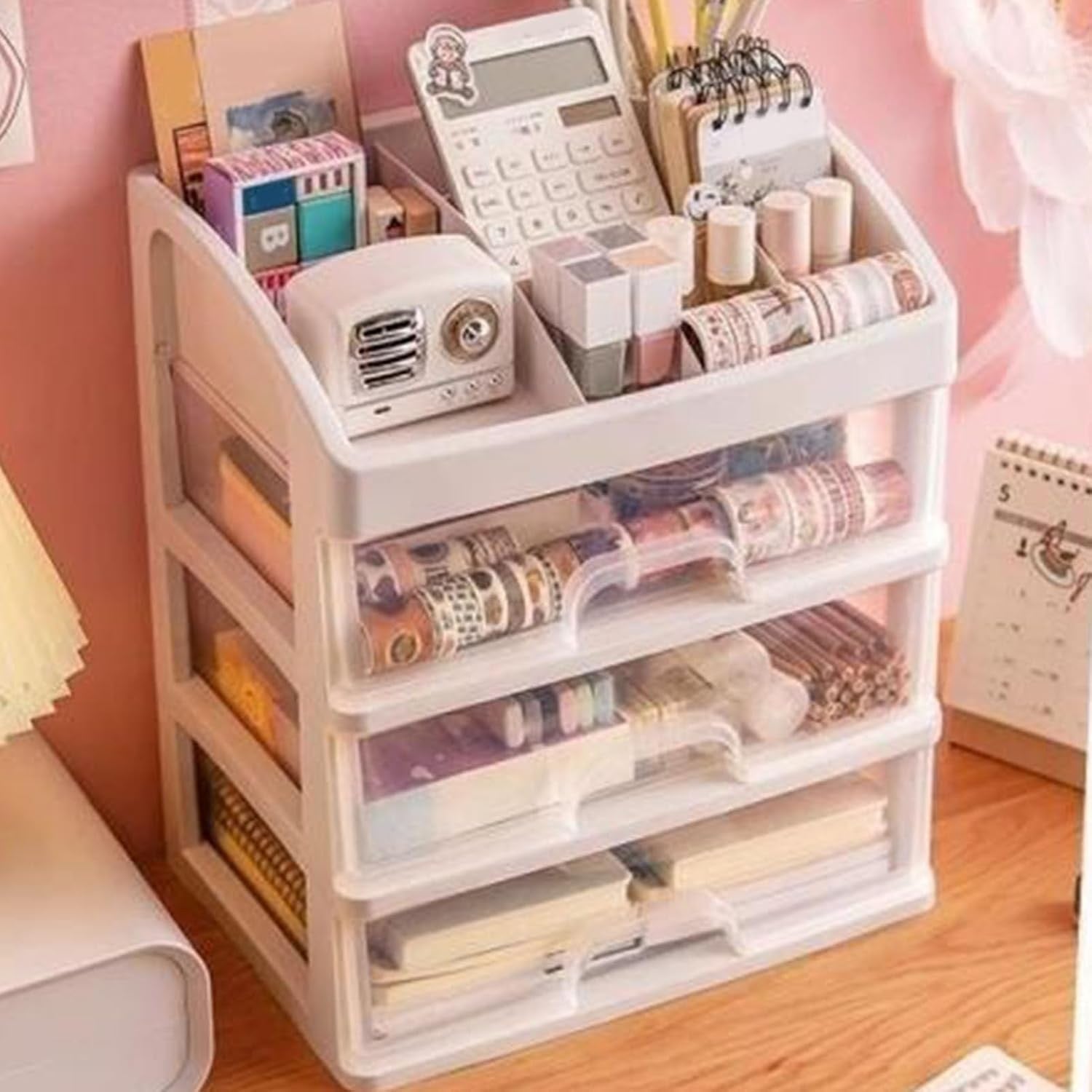 Amazing Home Stationery Storage Box Cosmetic Makeup Organizer