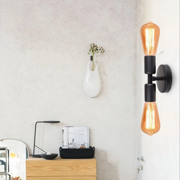 Modern minimalist wall light with decorative design for bedroom and living room
