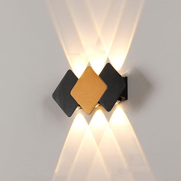 Outdoor Waterproof LED Wall Light |  Indoor & Outdoor Modern Diamond Wall Lamp
