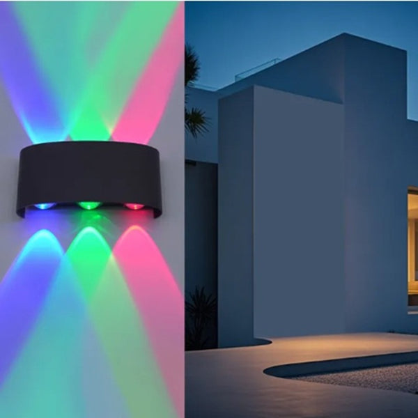 RGB LED Wall Light IP65 Waterproof | Modern Up Down Wall Lamp