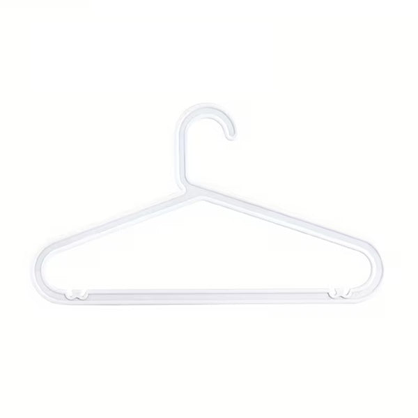 No Trace Non-Slip Plastic Clothes Hangers (Pack of 10) | Space Saving Wardrobe Hangers