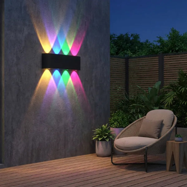 RGB LED Wall Light IP65 Waterproof | Modern Up Down Wall Lamp