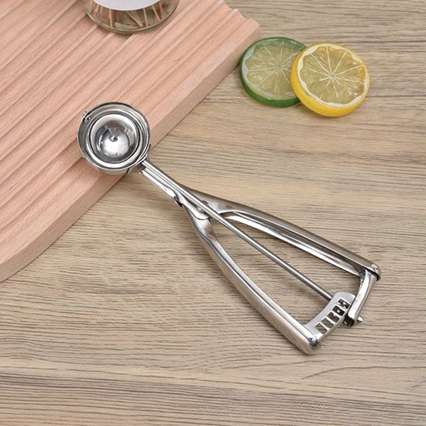 Multi-Size Stainless Steel Scoop (2.5cm-6cm) for Ice Cream & Cookie Dough