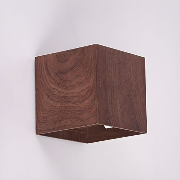 Wood Colour LED Wall Light Up & Down 3000K Warm White Wall Lamp