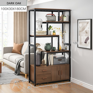 Harold 100cm Living Room Divider Partition Bookshelf Storage Rack