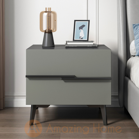 Eudelme Bedside Cabinet Bedside Table Grey