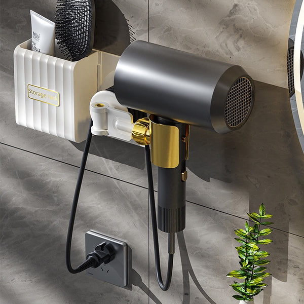 Amazing Home Bathroom Wall Mounted Hair Dryer Holder
