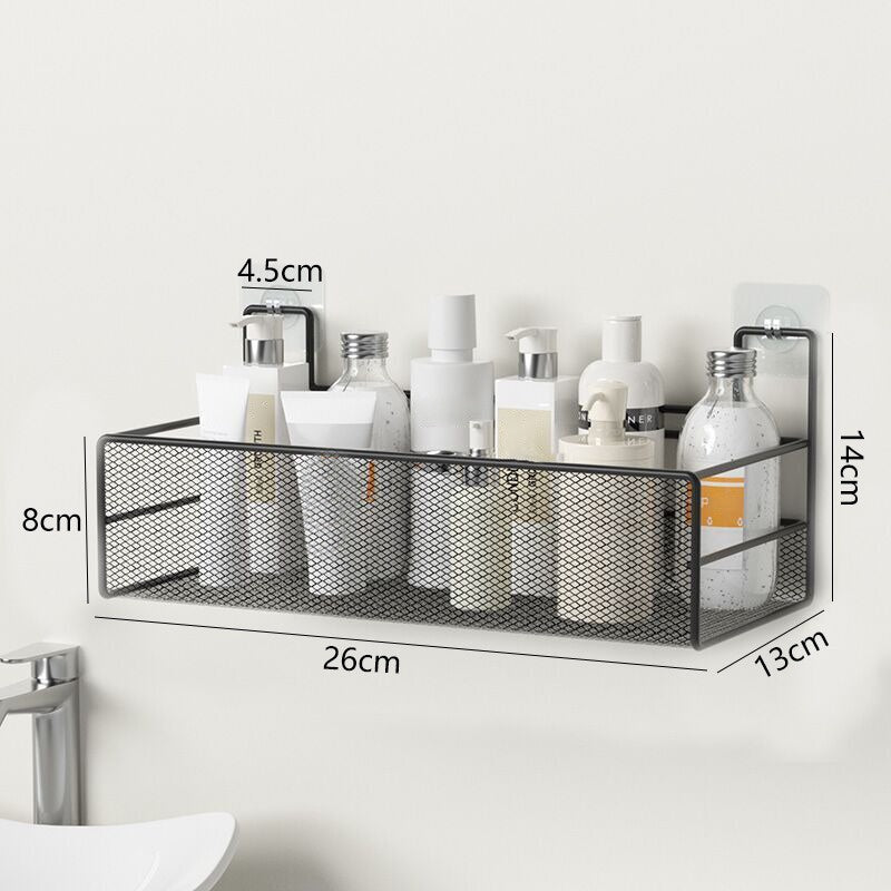 Amazing Home Self Adhesive Bathroom Storage Mesh Rack Organizer