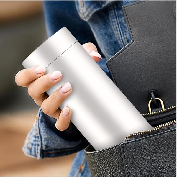 3-in-1 Portable Electric Travel Kettle 400ml | Stainless Steel Thermal Flask Water Bottle