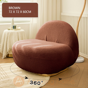 Codie 360 Degree Swivel Lazy Sofa Chair Brown