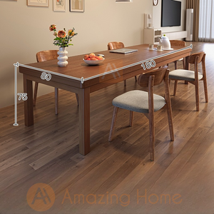 Ender 180cm Solid Wood Dining Table – - Main Image