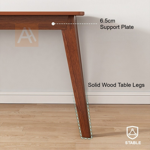 Aquino Oak 200cm Extra Long Wide Wooden Office Desk Study Table With Shelf