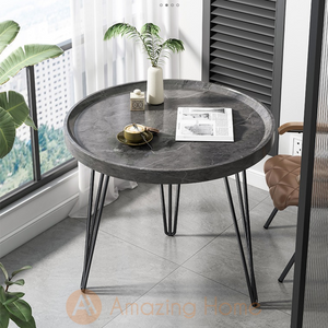 Neo Grey Round Coffee Table Side Table