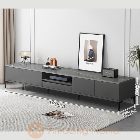 Soroya 180cm TV Cabinet Entertainment Center Grey