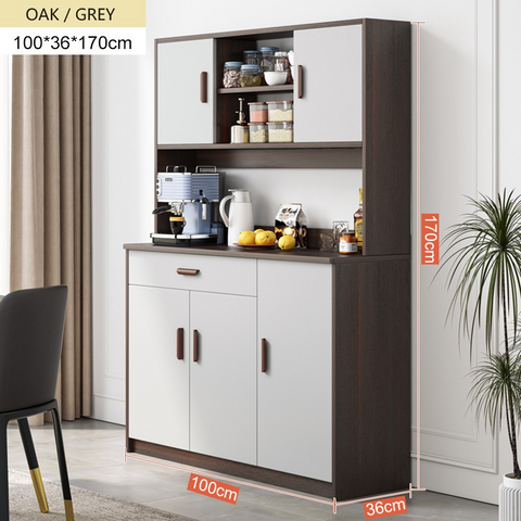 Anya 5 Door 1 Drawer Kitchen Cabinet Storage