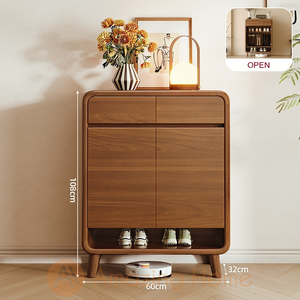 Edda 60cm Solid Wood Ecological Board Shoe Cabinet Storage