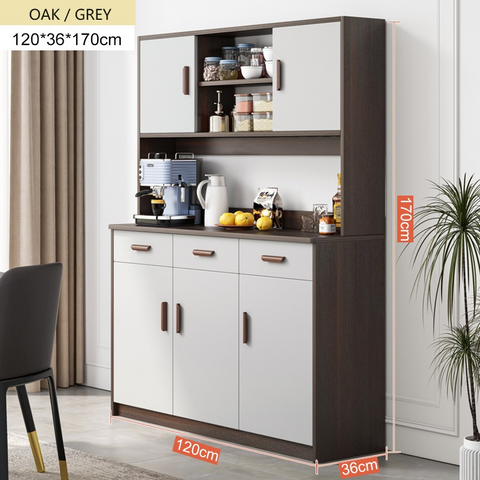 Anya 5 Door 3 Drawer Kitchen Cabinet Storage