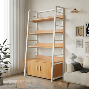 Skyy 4 Tier Bookcase Shelf With Storage 80cm