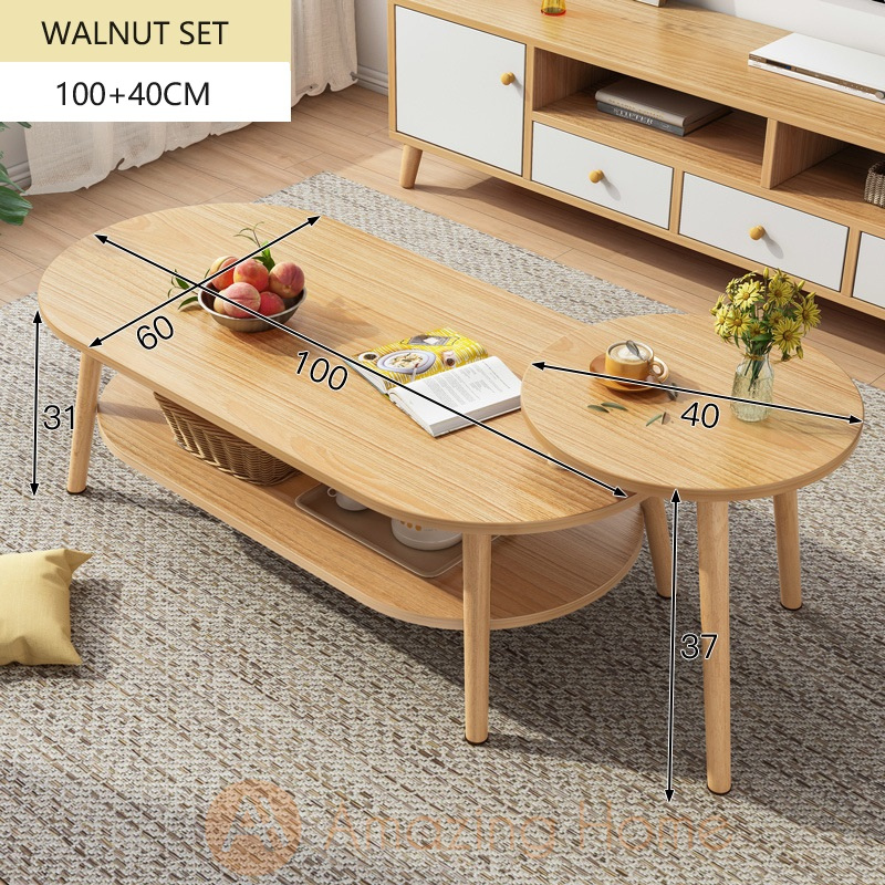 【Offer Price】Vesely Nesting Coffee Table Walnut