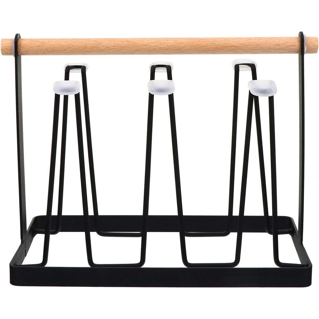 Amazing Home Wooden Handle Glass Mug Stand Holder