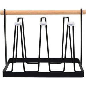 Amazing Home Wooden Handle Glass Mug Stand Holder