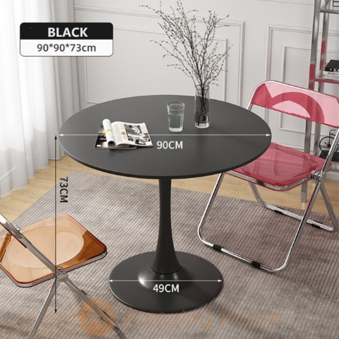 Larren Cone Shape Round Coffee Table 90cm Black