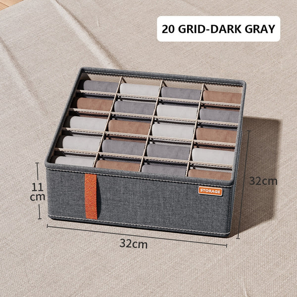 Amazing Home Oxford Fabric Closet Organizer Stackable Storage Box 6/7/20 Slots