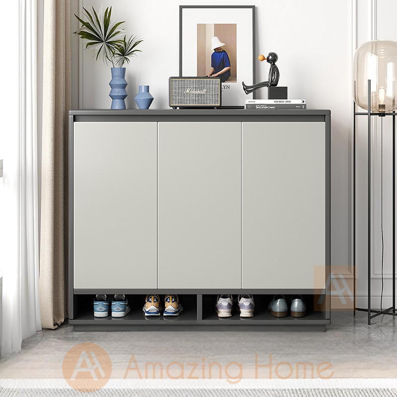 Astrid 90cm Shoe Cabinet Solid Wood Ecological Board Entrance Storage