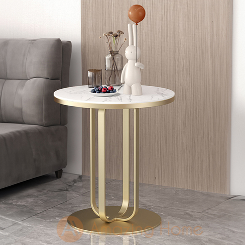 Vieno Sintered Stone Coffee Table Stand Gold Frame