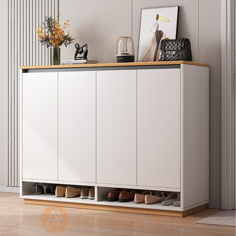Eline 140cm Shoe Cabinet 4 Door Storage Cabinet