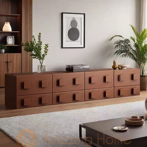 Alaric Cube Cabinet Multipurpose Wood Cabinet Modular Storage Shelf