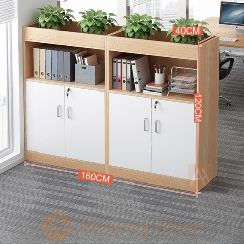 Frans 160cm Office File Cabinet Shelf Storage With Locking Door