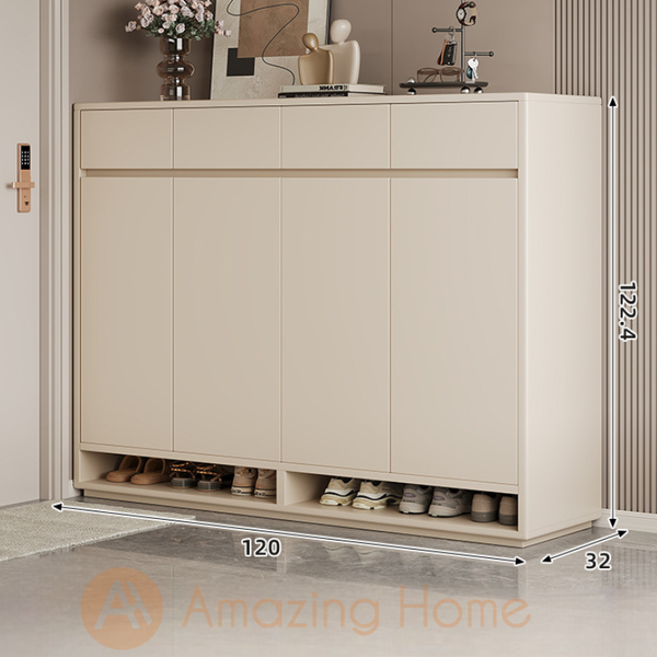 Soleil 120cm Solid Wood Ecological Board Shoe Cabinet Storage
