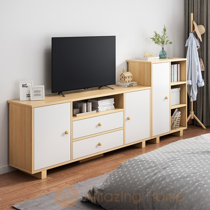 Dagna TV Cabinet Console Table With Side Cabinet Set