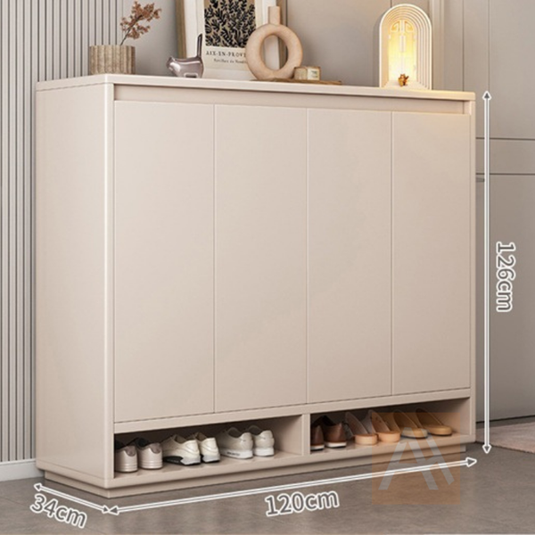 Soleil 120cm Eco-Friendly ENF Wood Shoe Cabinet Entryway Shelf Organizer