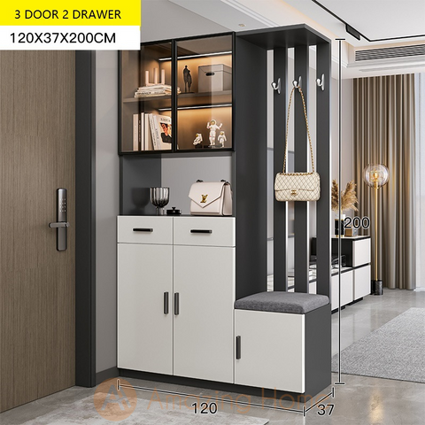 Astrid 3 Door 2 Drawer Entrance Cabinet Hall Divider Partition