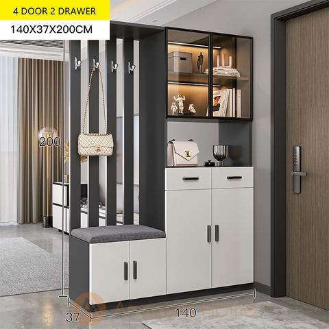 Astrid 4 Door 2 Drawer Entrance Cabinet Hall Divider Partition