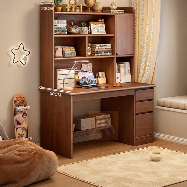 Aaren 100cm Study Table Solid Wood Ecological Board Study Desk