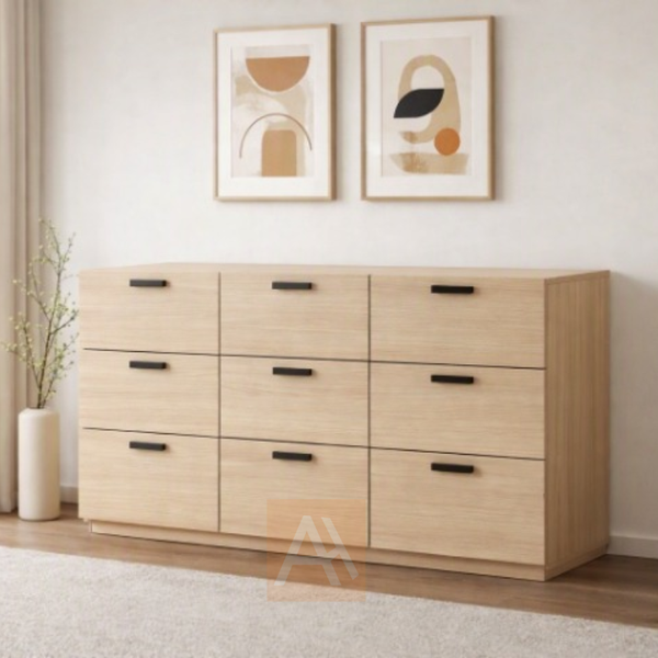 Vivo 9-Drawer Wooden Storage Cabinet Chest of Drawers