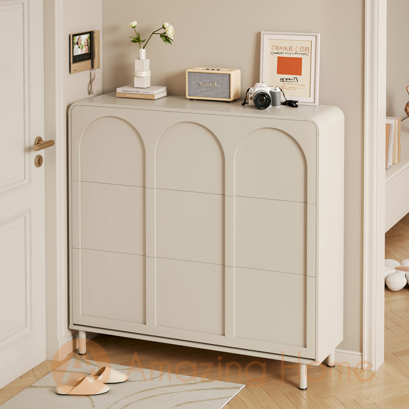 Iver 60cm Double Layer Flip Drawer Shoe Cabinet