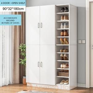 Tall best sale shoe closet