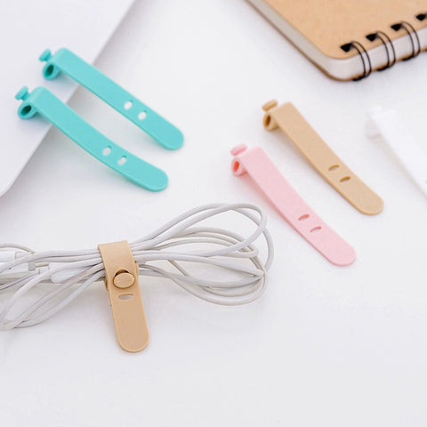 Amazing Home Silicone Cable Ties Clips Wire Holder Organizer 12 Pcs