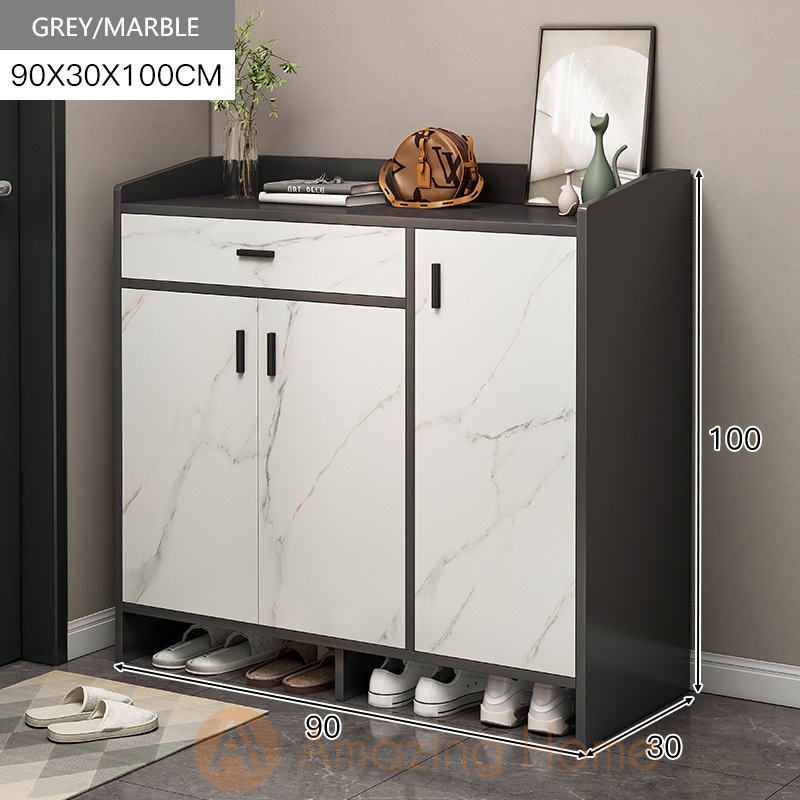 Edman 3 Door 1 Drawer Shoe Cabinet