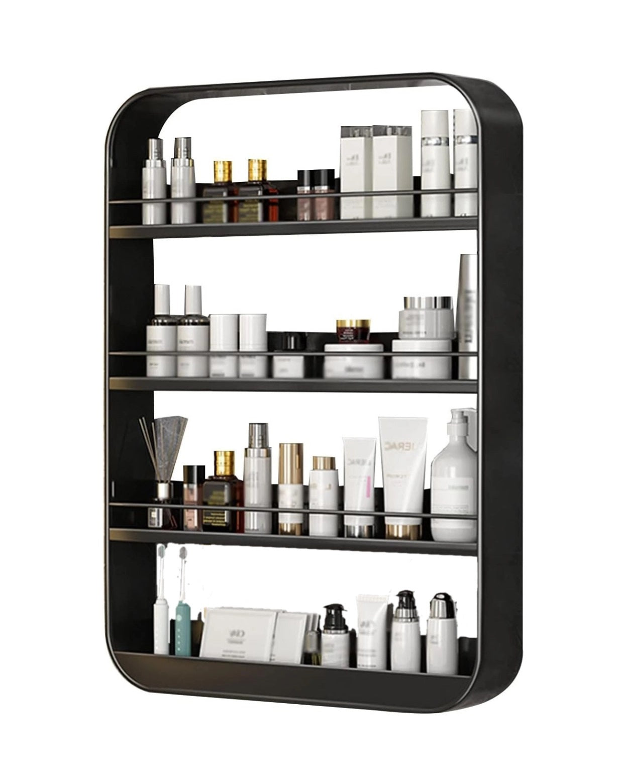 Amazing Home Wall Mounted Multipurpose Shelf Organizer Bathroom Kitchen Storage Rack